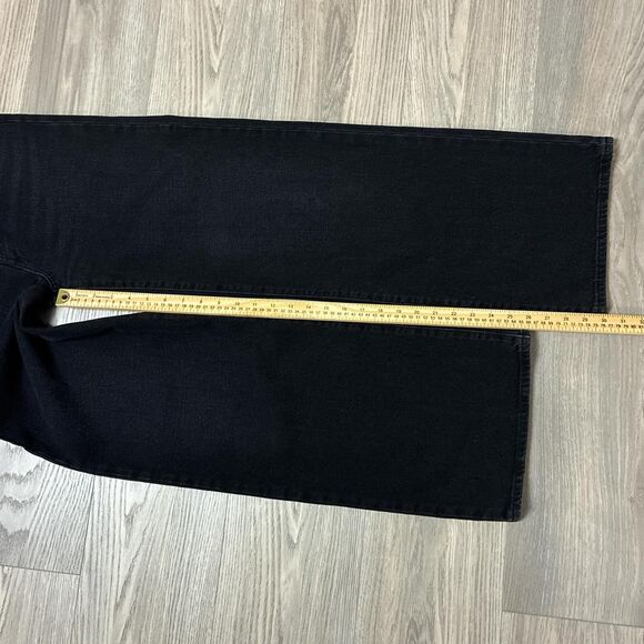 Levi's Premium Ribcage Wide Leg Black Jeans Size 27 - Picture 5 of 8